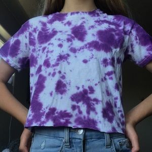 tie dye crop top
